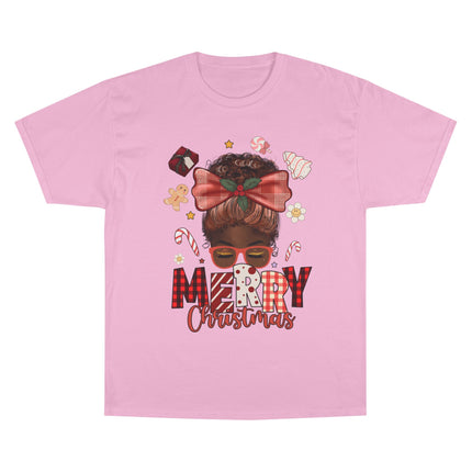Champion-T-Shirt mit Weihnachtsmotiv