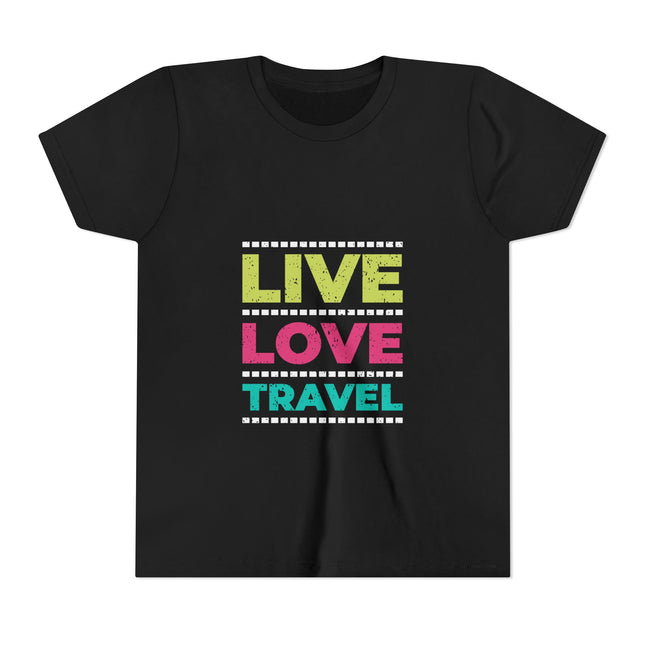 Kurzärmeliges Jugend-T-Shirt mit Typografie-Motiv