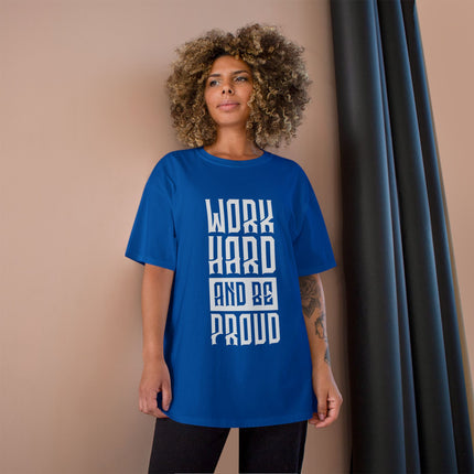 Champion-T-Shirt mit Typografie-Motiv