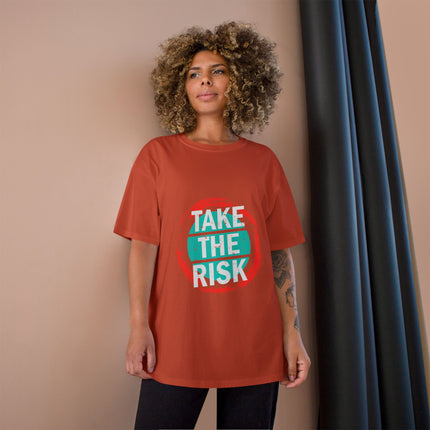 Champion-T-Shirt mit Typografie-Motiv