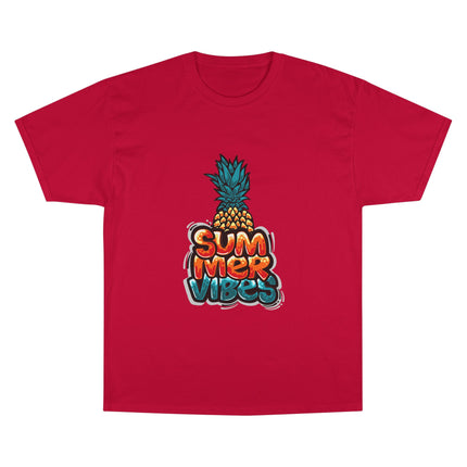 Champion-T-Shirt mit Typografie-Motiv