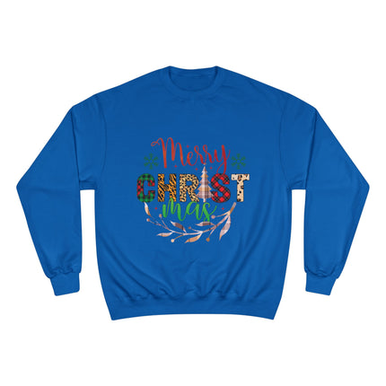 Christmas themed Champion Sweatshirt