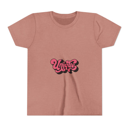 Kurzärmeliges Jugend-T-Shirt mit Typografie-Motiv