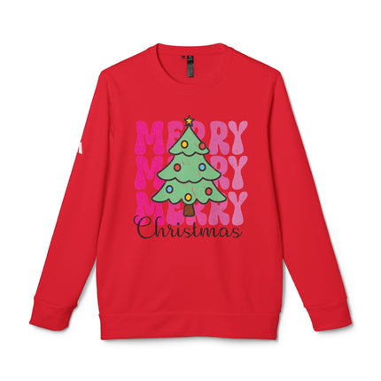 Christmas themed Adidas Unisex Fleece Crewneck Sweatshirt