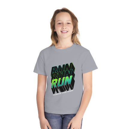 Typography themed Youth Midweight Tee