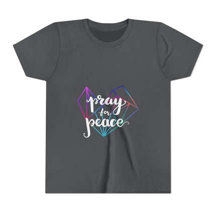 Kurzärmeliges Jugend-T-Shirt mit Typografie-Motiv