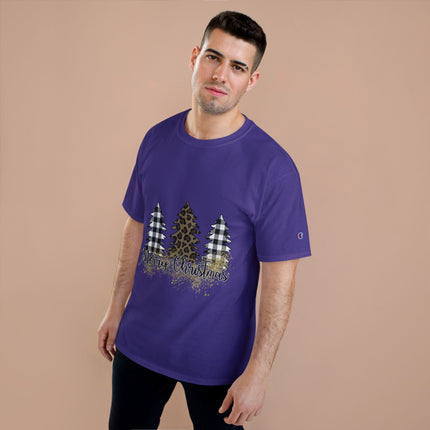 Champion-T-Shirt mit Weihnachtsmotiv