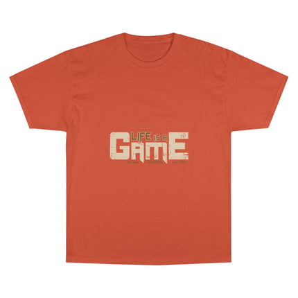 Champion-T-Shirt mit Typografie-Motiv