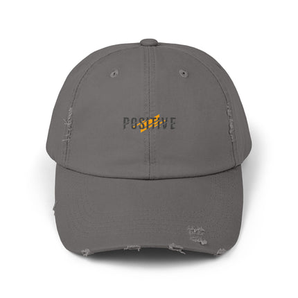 Unisex Distressed Cap mit Typografie-Motiven 