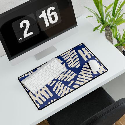 Cute Blue Pattern design themed Desk Mats