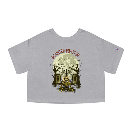 Halloween themed Champion Women's Heritage Cropper T-Shirt