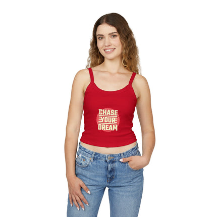 Typografie Themen Damen Spaghetti Strap Tank Top 