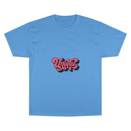 Champion-T-Shirt mit Typografie-Motiv