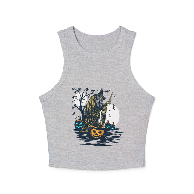 Halloween-Themen Damen Micro Rib Racer Tank Top