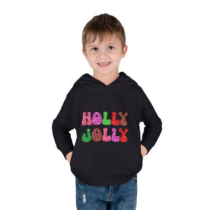 Christmas themed Toddler Pullover Fleece Hoodie