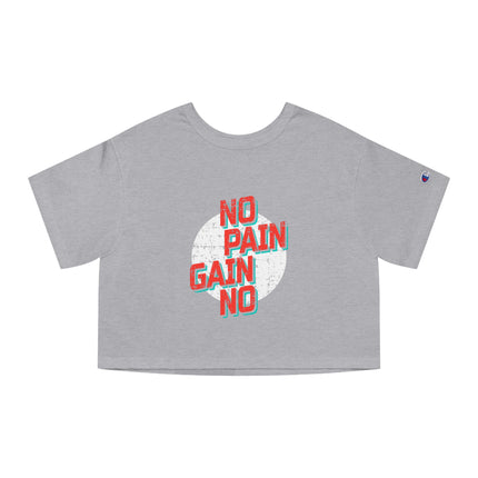 Typography themed Champion Women's Heritage Cropper T-Shirt