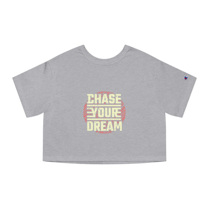 Typography themed Champion Women's Heritage Cropper T-Shirt